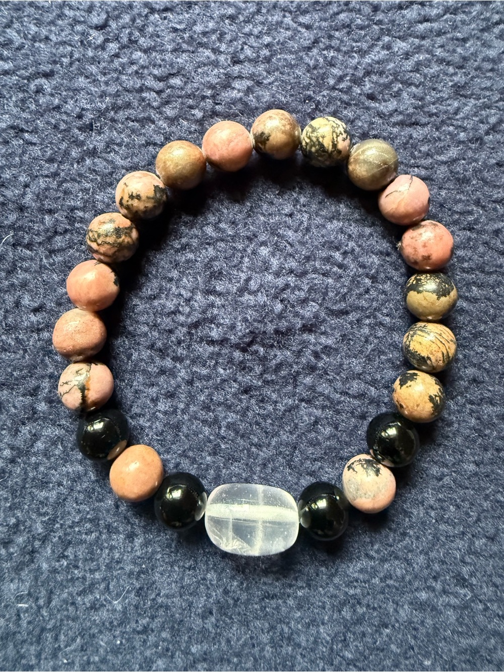 NWOT Rhodonite Gemstone Bracelet